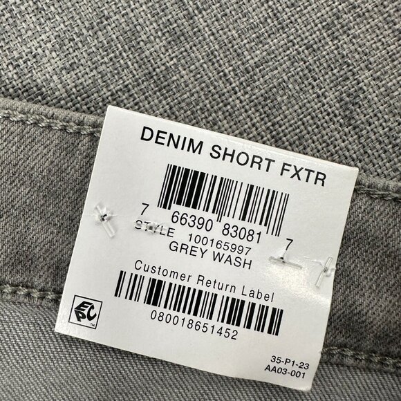 NEW! INC International Concepts Shorts High Rise Frayed Hem Denim Gray 12 Cotton - Picture 9 of 16